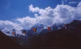 118-Il Rifugio Kanzel (al centro,il Gran Zebrù),20 agosto 1997